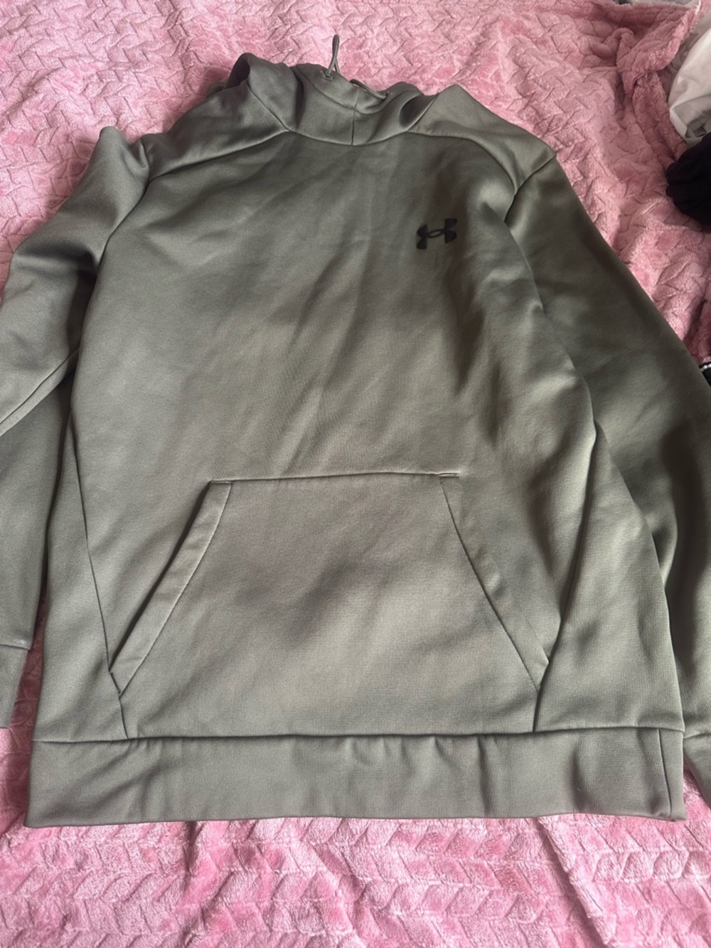 Under Armour Olive Green Fleece-Lined Hoodie